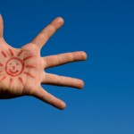 Sunshine Drawn On Hand