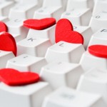 Hearts on keyboard